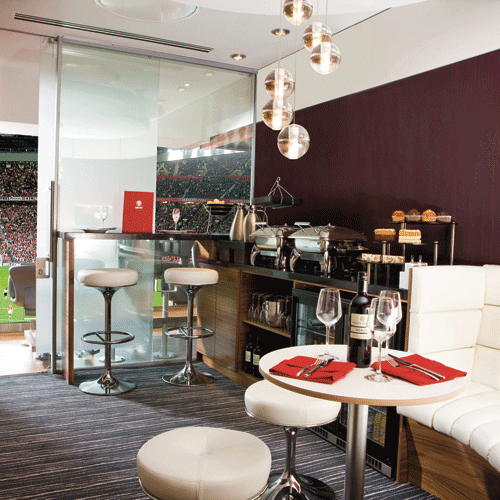 Manchester United hospitality suite